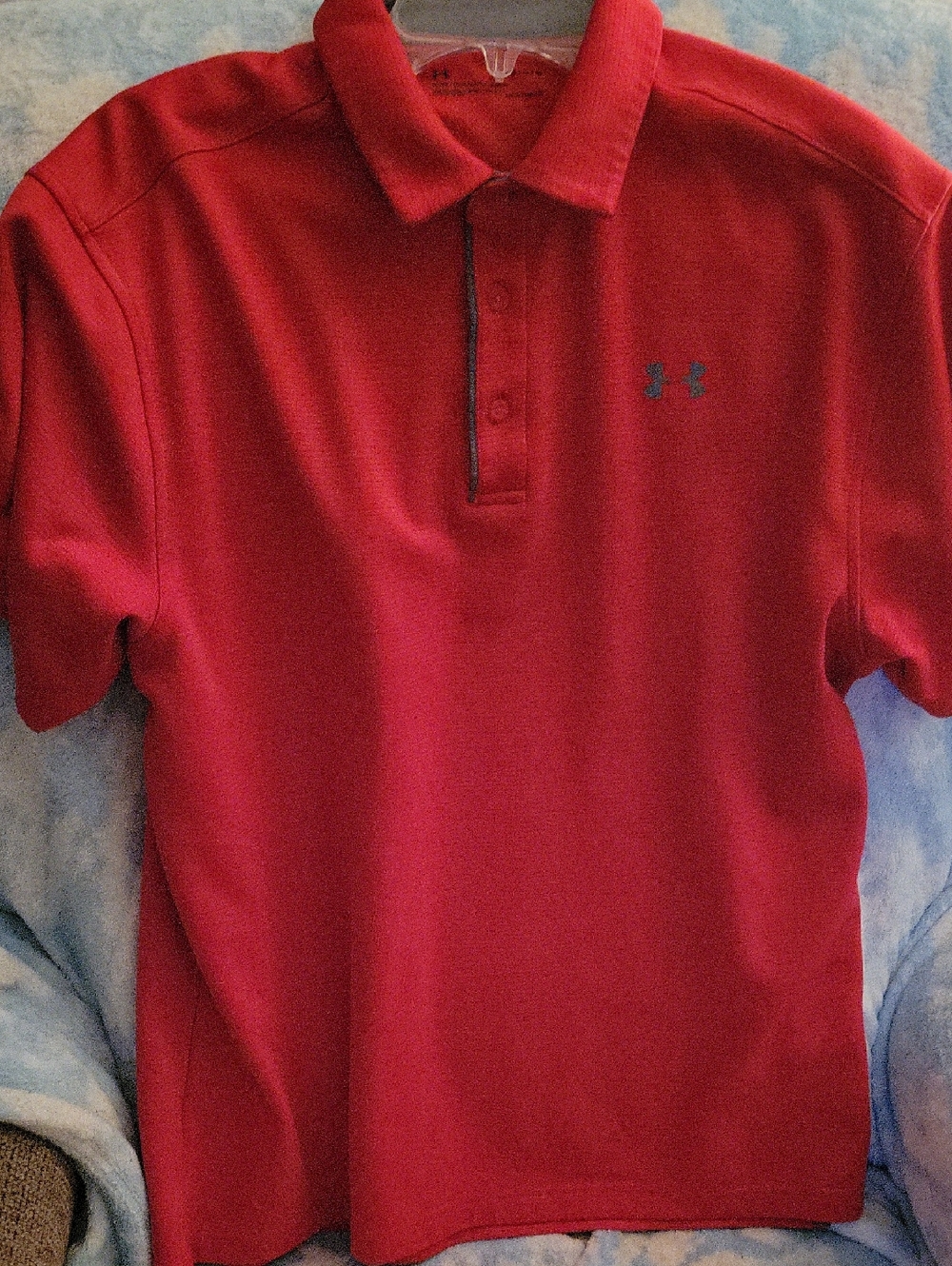 Under Armour Red Men’s Polo with Subtle Logo